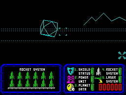 Battle of the Planets (ZX Spectrum) screenshot: Ground pounding