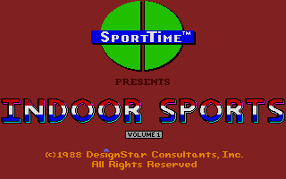 Superstar Indoor Sports (Atari ST) screenshot: Loading screen