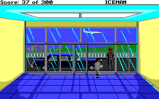 Code-Name: Iceman (Amiga) screenshot: At Dulles Airport.