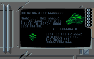 Stardust (Atari ST) screenshot: Loading warp sequence.