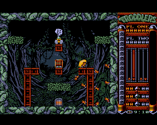 Troddlers (Amiga) screenshot: First level