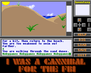 I was a Cannibal for the FBI (Amiga) screenshot: Sand dunes