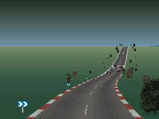 Racer 2 (Atari ST) screenshot: The camera is flying to the start in an impressive animation