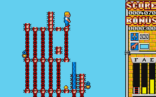 High Steel (Amiga) screenshot: Level completed