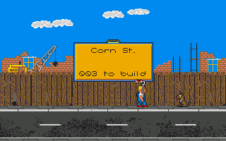 High Steel (Amiga) screenshot: Third level - three floors