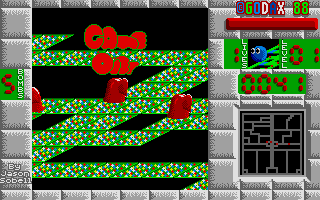 Bounce Out (Atari ST) screenshot: Game over