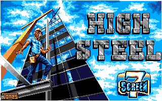 High Steel (Amiga) screenshot: Title screen