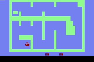 GoSub (Atari 2600) screenshot: Starting level 1