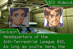 Zone of the Enders: The Fist of Mars (Game Boy Advance) screenshot: Story sequence - you'll see a lot of these