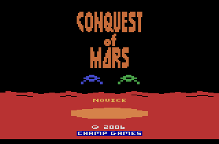 Caverns of Mars (Atari 2600) screenshot: Title screen with two player selected