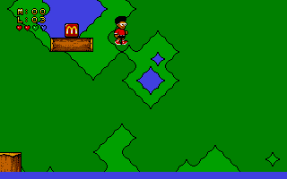 M.C. Kids (Atari ST) screenshot: The bonus M is in sight