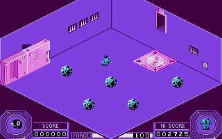 Mission (Atari ST) screenshot: Descending to the tunnels...