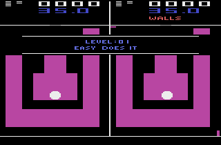 Marble Craze (Atari 2600) screenshot: Starting level 1, 2 player simultaneous.