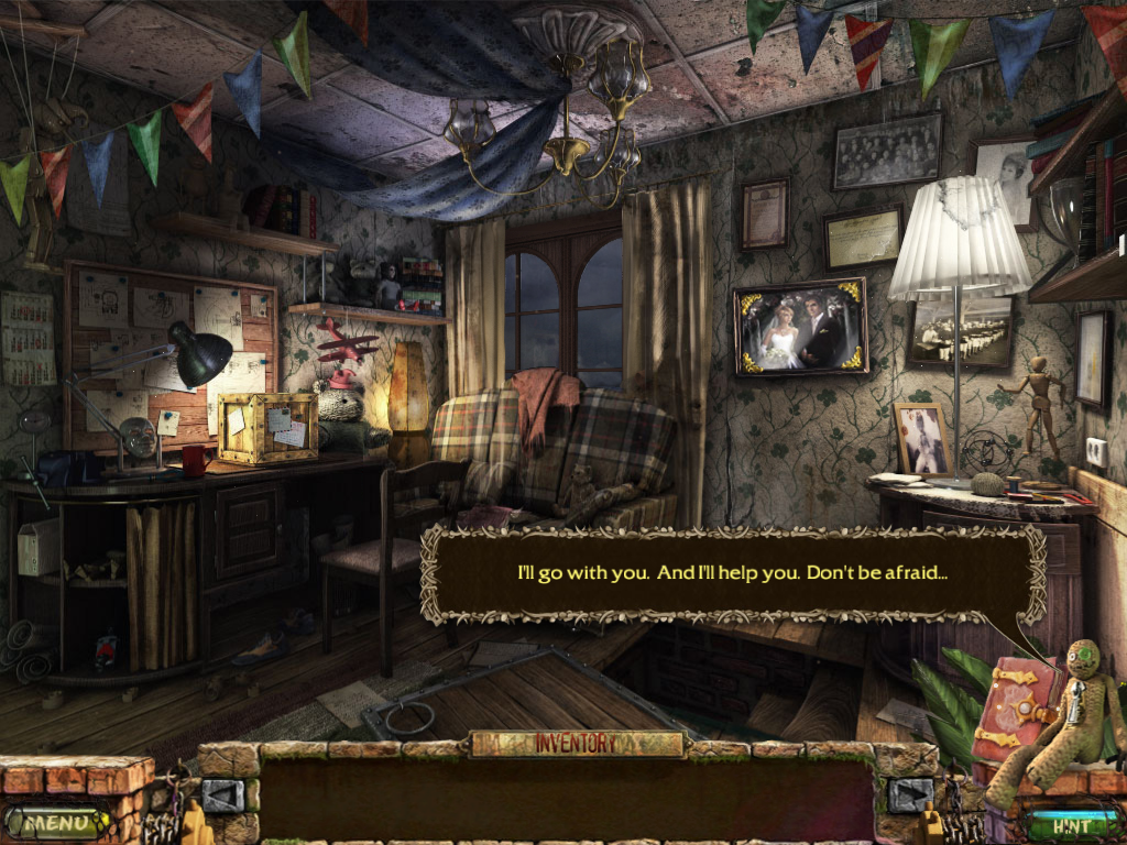 Stray Souls: Dollhouse Story (Collectors Edition) (iPad) screenshot: Now it will go with me
