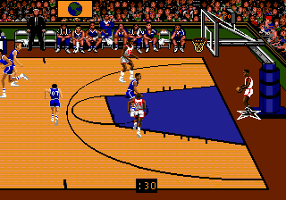 Team USA Basketball (Genesis) screenshot: They've scored