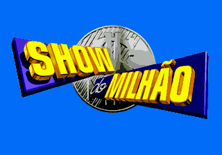 Show do Milhão (Genesis) screenshot: Title screen.