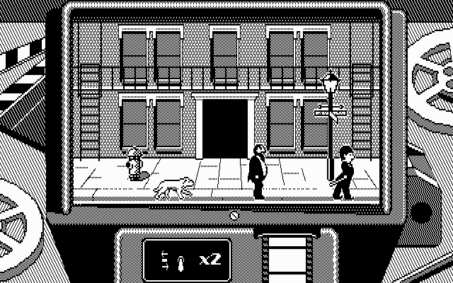 Charlie Chaplin (DOS) screenshot: Editing the upcoming title.