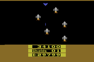 Rescue Terra I (Atari 2600) screenshot: Nothing but pirate ships, now.