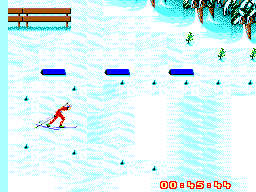 Winter Olympics: Lillehammer '94 (SEGA Master System) screenshot: A long way is in front of you