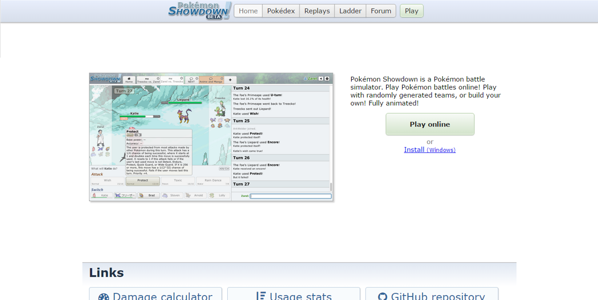 Pokémon Showdown - The Best Online Pokémon Battle Simulator