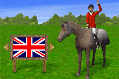 Horsez (Game Boy Advance) screenshot: The game offers German and English as language.