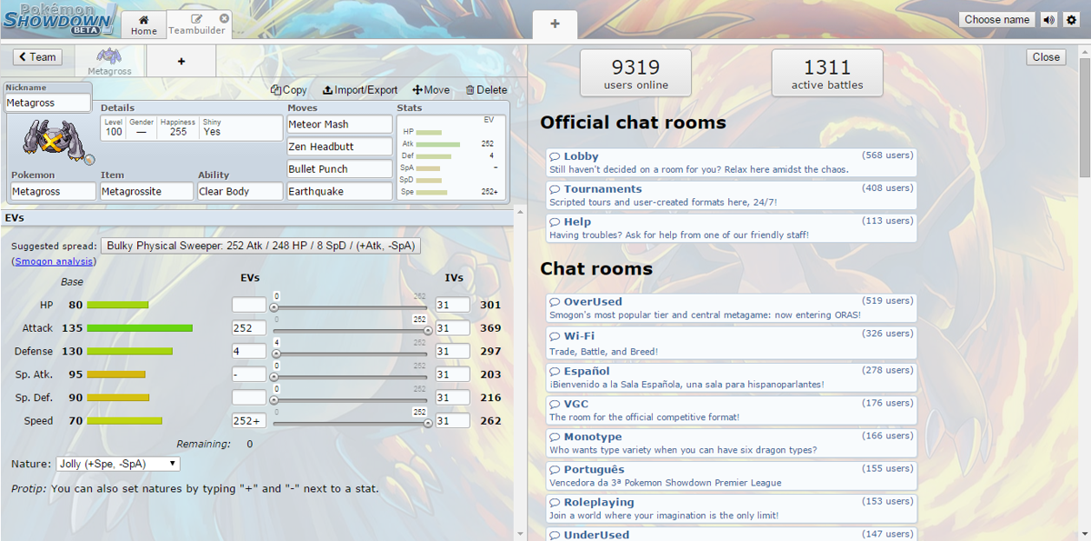 TEAM BUILDER? Pokemon Showdown 