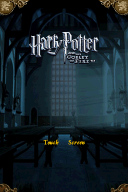 Harry Potter and the Goblet of Fire (Nintendo DS) screenshot: Opening screen
