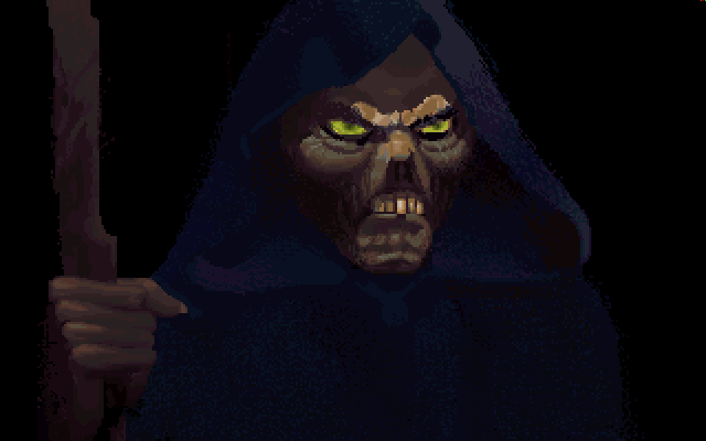 Dark Sun: Wake of the Ravager (DOS) screenshot: Intro - Hey Good Looking!
