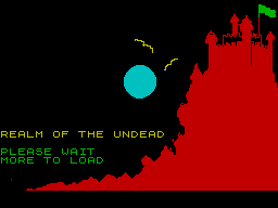 Realm of the Undead (ZX Spectrum) screenshot: Patience is a virtue...
