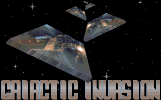 Galactic Invasion (Amiga) screenshot: Title screen