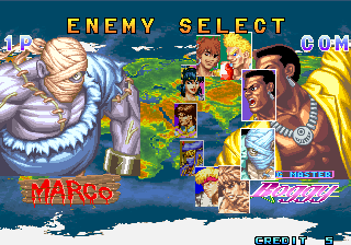 Global Champion (Arcade) screenshot: Marco vs Boggy