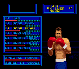 Boxing Legends of the Ring (Genesis) screenshot: Create-A-Boxer; modifying punch specialties