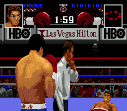 Boxing Legends of the Ring (Genesis) screenshot: Another KO