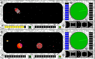 Galactic Invasion (Amiga) screenshot: Here's a satellite