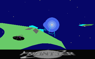 Frontier: Elite II (Atari ST) screenshot: With the hyperscan the enemy find me