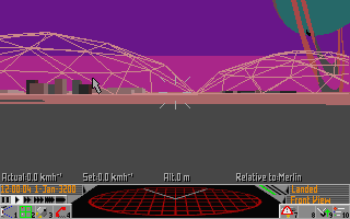 Frontier: Elite II (Atari ST) screenshot: Ready for take off