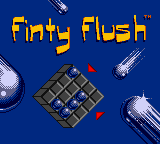 Microsoft Puzzle Collection Entertainment Pack (Game Boy Color) screenshot: Finty Flush - Title Screen