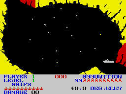 Beach-Head (ZX Spectrum) screenshot: The cavern