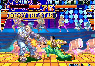 Global Champion (Arcade) screenshot: Marco vs Boggy match