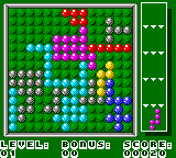 Microsoft Puzzle Collection Entertainment Pack (Game Boy Color) screenshot: Lineup - More and more shapes appear