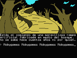 La Aventura Original (MSX) screenshot: A artificial ramp leading to...