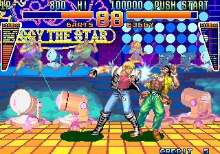 Global Champion (Arcade) screenshot: Barts vs Boggy match