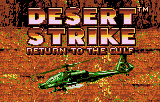 Desert Strike: Return to the Gulf (Lynx) screenshot: Title and opening animation with credits