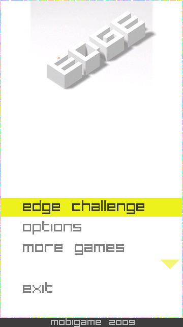 Edge (J2ME) screenshot: Main menu