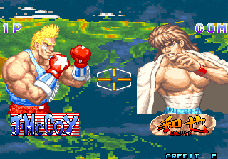Global Champion (Arcade) screenshot: J.McCoy vs Kazuya