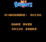 Disney's Bonkers: Wax Up! (Game Gear) screenshot: Game over.