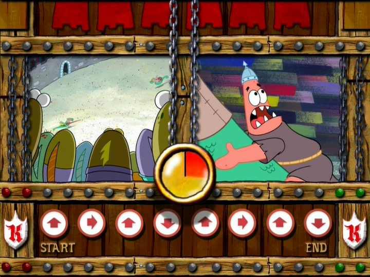 Spongebob Squarepants: Lost in Time (included game) (DVD Player) screenshot: Gameplay.