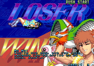 Global Champion (Arcade) screenshot: Lost again