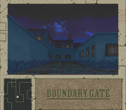 Boundary Gate: Daughter of Kingdom (PC-FX) screenshot: City at night