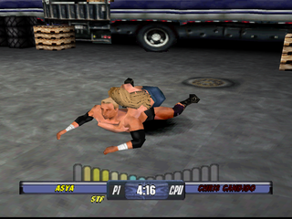 WCW Backstage Assault (PlayStation) screenshot: Submission